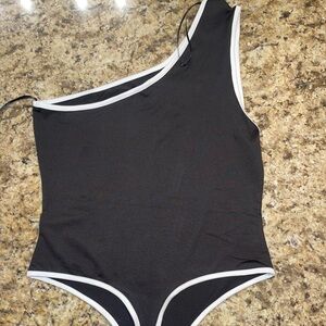 H&M black and white bodysuit